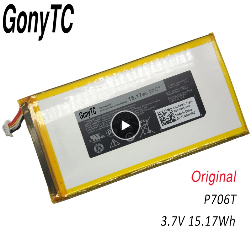 

P706T Новый 3,7 V 15.17WH Аккумулятор для ноутбука Dell Venue 7 8 T02D 3730 3830 8 "0CJP38 02PDJW Tablet