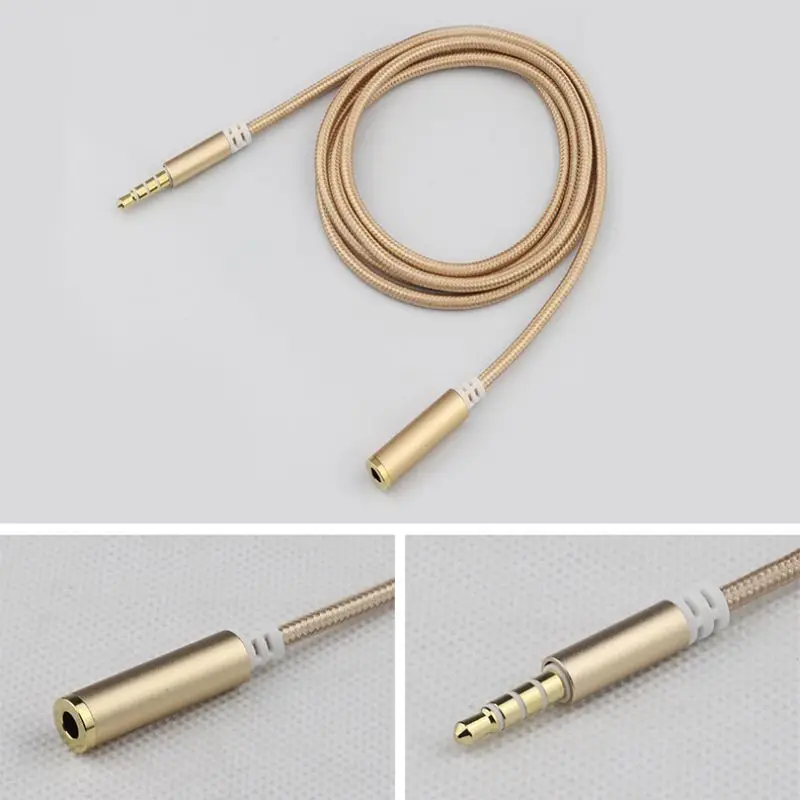 1 м 3 5 мм аудио кабель-удлинитель папа-мама стерео разъем Aux кабель для наушников