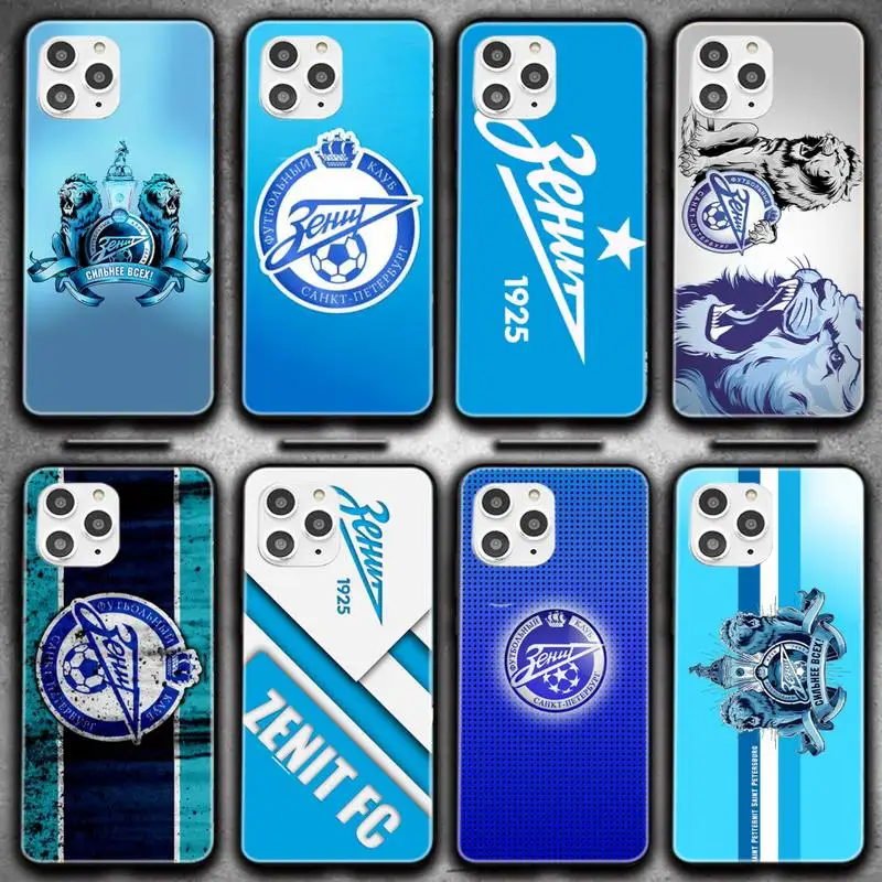 Чехол для телефона Blue Art FC Zenit Saint IPhone 6 6s 7 8 Plus X Xs Xr Xsmax 11 12 Pro Promax 12mini | Мобильные