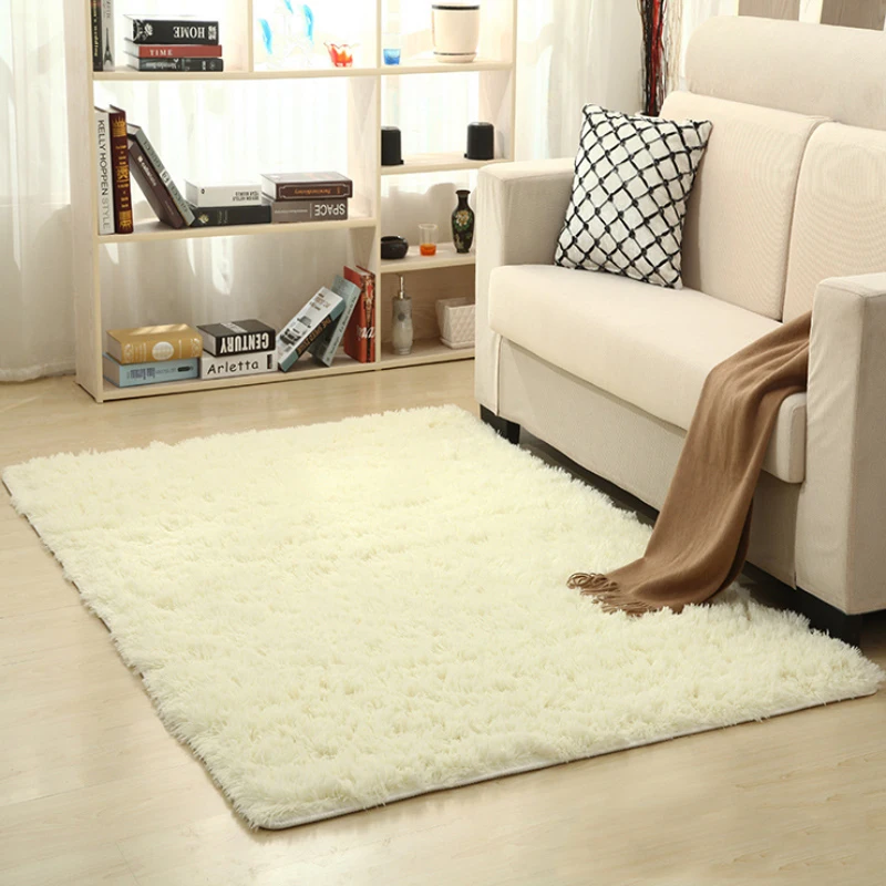

Soft Plush Anti-skid Rugs Comfortable Rectangle Indoor Floor Mats Fluffy Modern Living Room Carpets For Children Bedroom Home