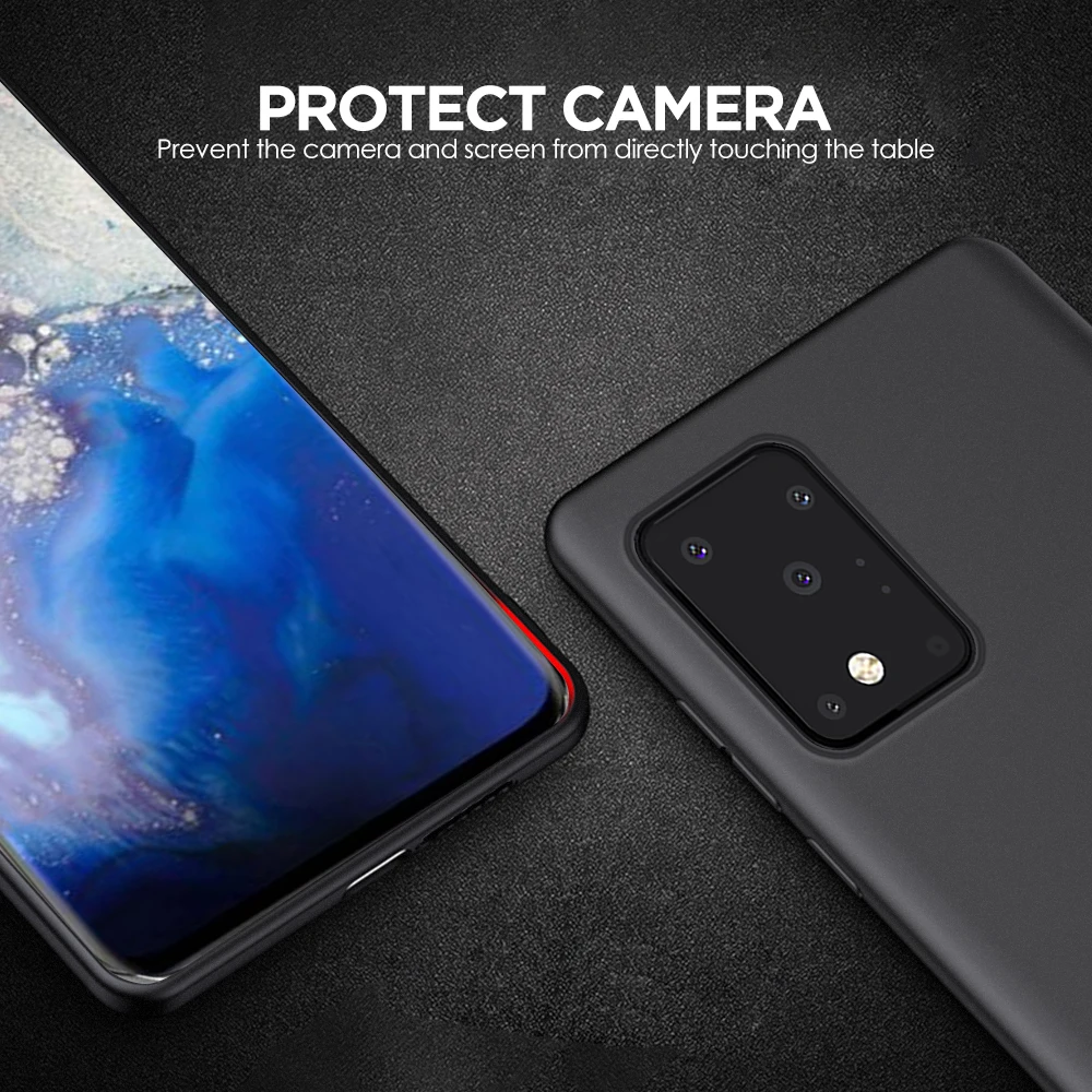 Матовый Мягкий ТПУ чехол для телефона samsung Galaxy S10 + S11 S11E A51 A71 ультра тонкий черный