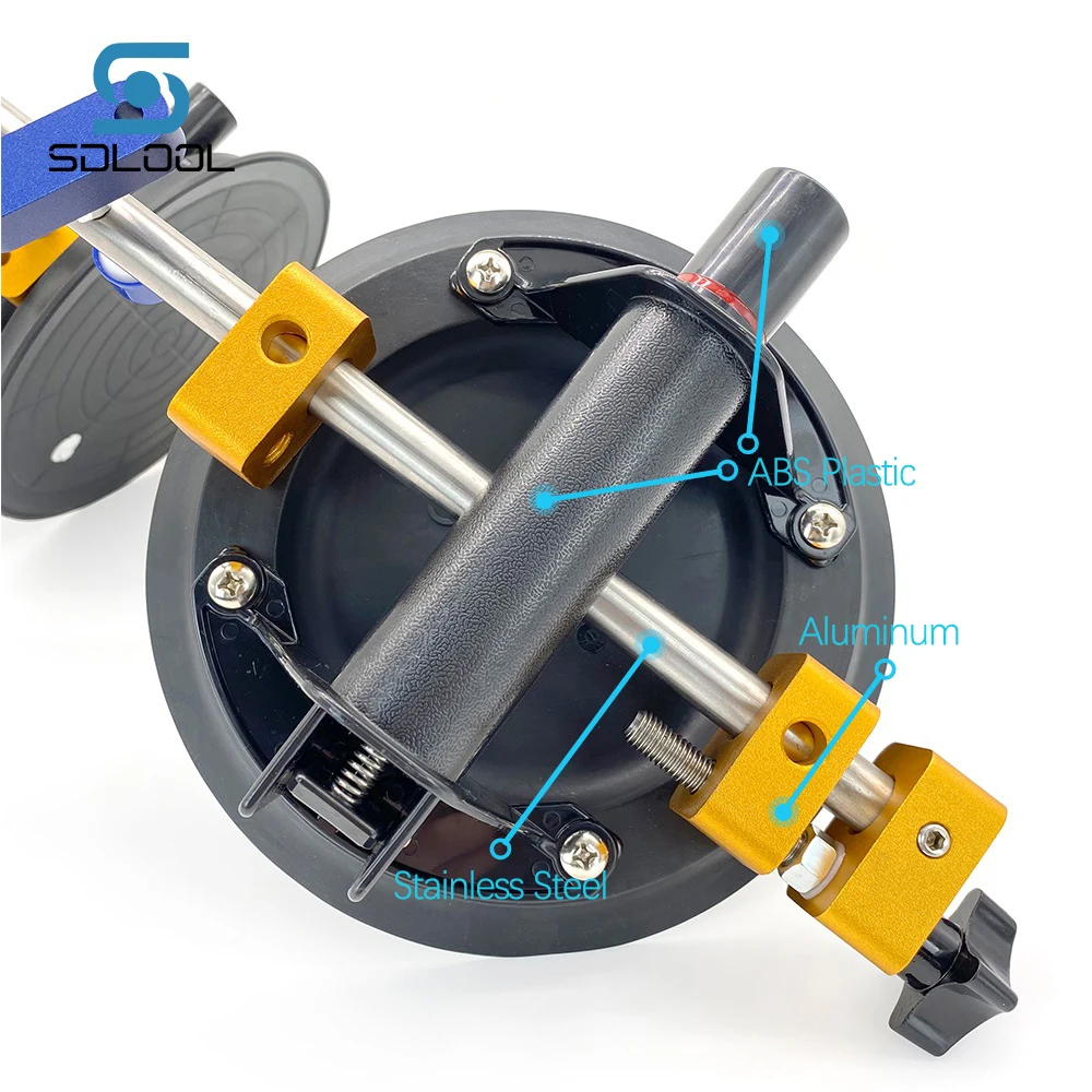 

2pcs/Set 90 Degree Stone Seam Setter for Countertop Glass Seaming with 8 Inch Vacuum Suction Cups for Marble Granite Tile Glass