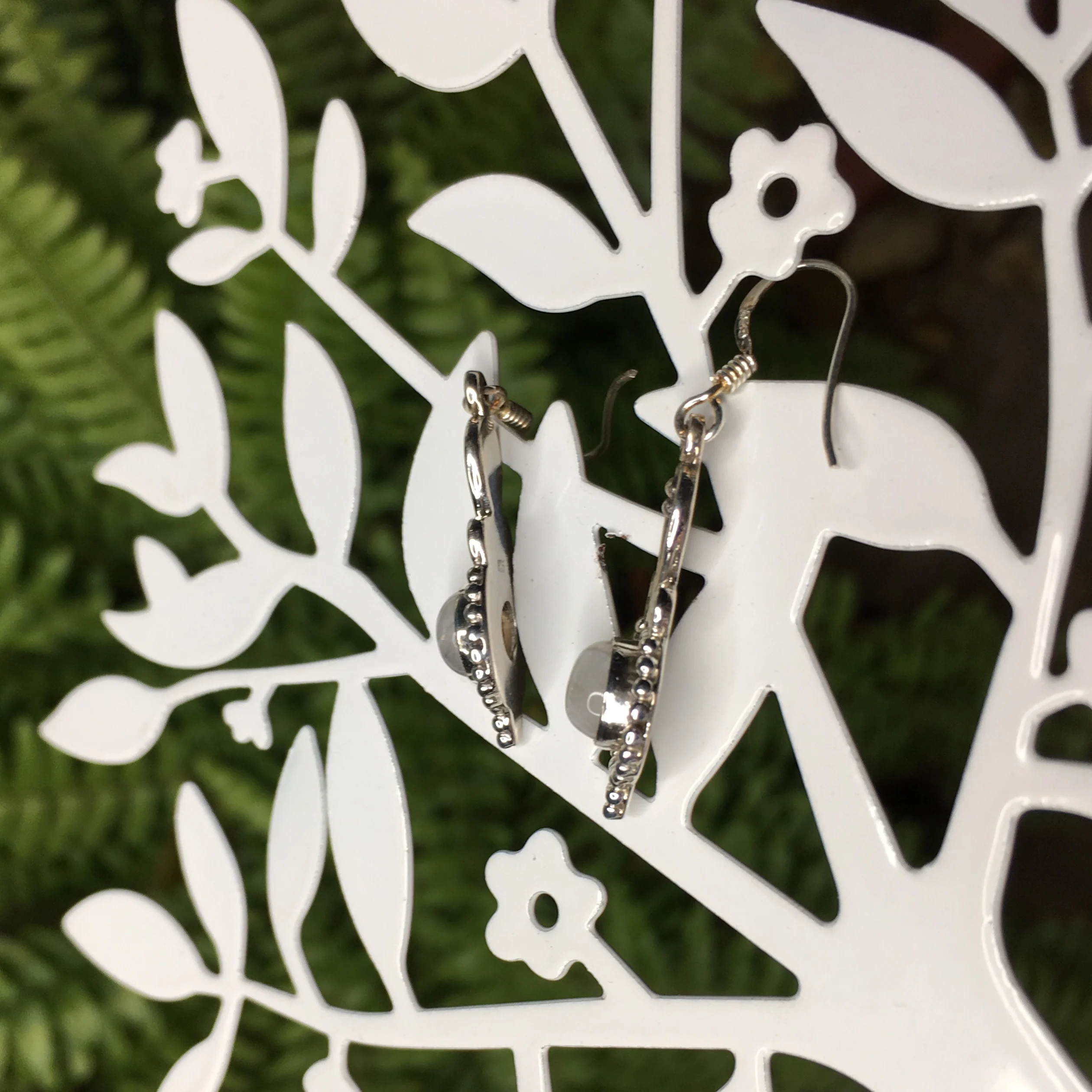 Гранат Лабрадорит лунный камень этнические милые серьги подвески 4