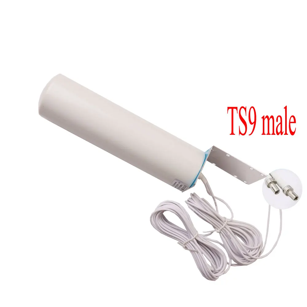2xCRC9 male ZQTMAX WiFi антенна CRC9 4 г LTE антенна SMA 12dBi Omni антенна 3g TS9 мужской 5 м двойной кабель для huawei B315 E8372 E3372 zte роутеры - Цвет: 2xCRC9 male