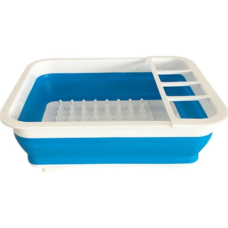 

Foldable Dish Rack Kitchen Storage Holder Drainer Bowl Tableware Plate Portable Drying Rack Home Shelf Dinnerware Organizer