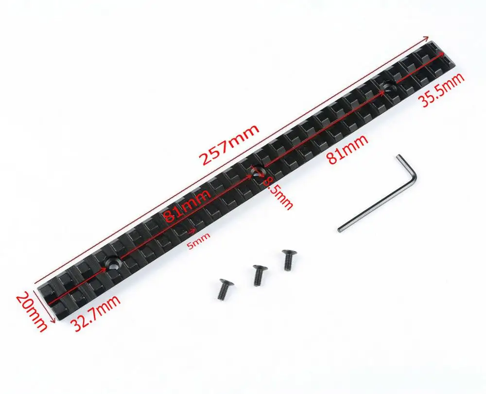 25-slot Picatinny Weaver база для рейки Riser Adapter напрвляющая для прицела