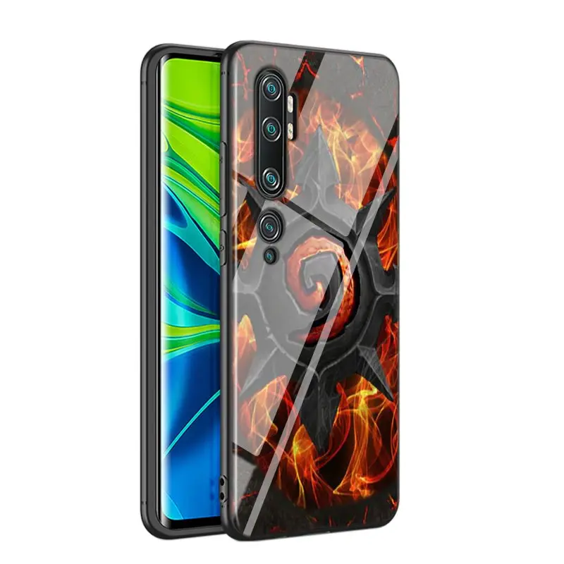 Чехол для телефона Xiaomi 10 CC9 A3 Lite Hearthstone classic матовый черный чехол Redmi Note 9 9S Max 8T 8 8A GO