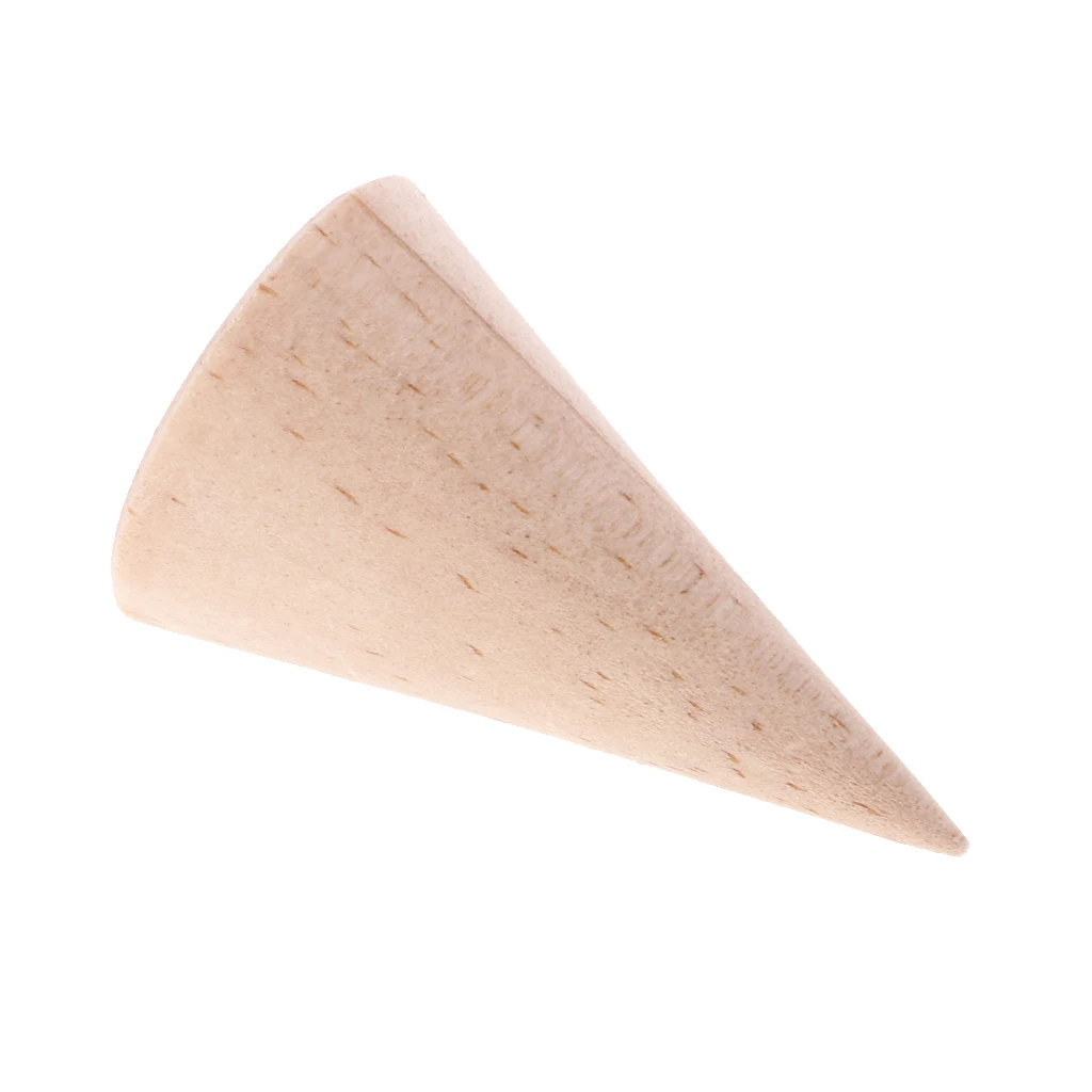 

20Pcs Wooden Cone Wedding Wood Jewelry Display Holder Organizer 5cm 8cm