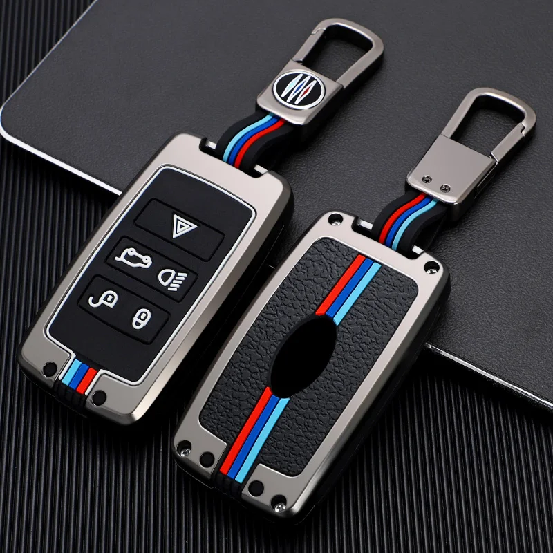 

Zinc alloy car key protective cover FobCover key cover for Land Rover Range Rover Discovery 4 LR4 Jaguar E-Pace XF XJL XK XE