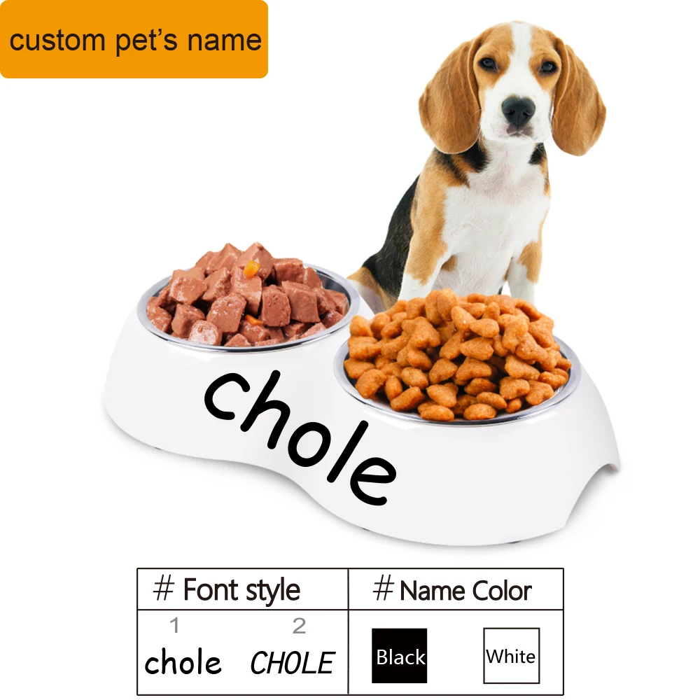 

Меламин Нержавеющая сталь собака чаши питьевой блюдо кошка Кормление щенка домашних животных собака аксессуары