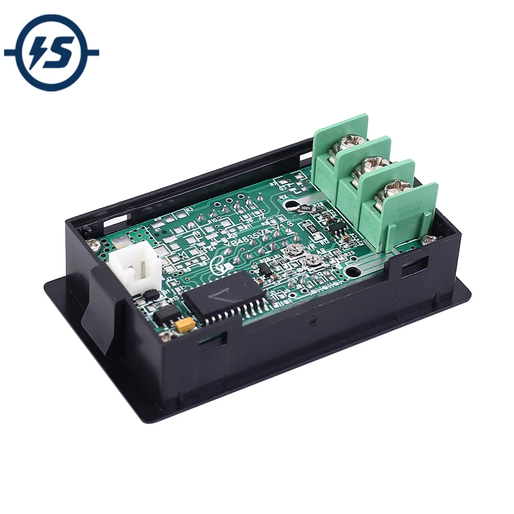 Двойной Вольтметр 100 В постоянного тока тестер напряжения 3 Бит светодиодный