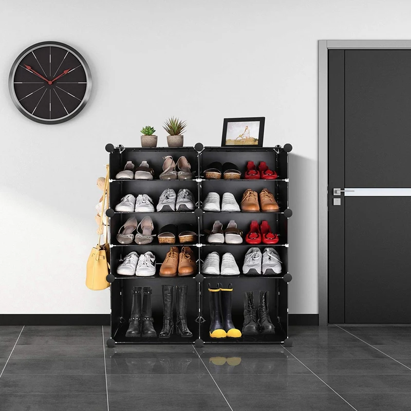 Квадратная стойка для обуви DIY квадратный органайзер хранения многоцелевой