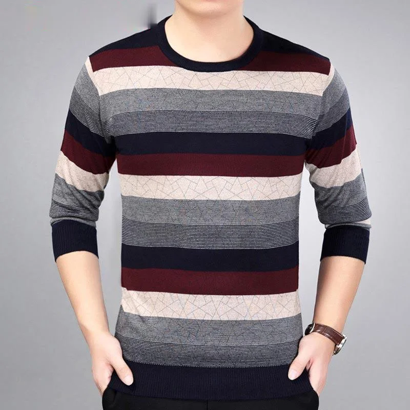 

Zoulv 2021 High Quality Luxury Pullover Mens Sweaters Male Spring Fashion Brand Thin Striped Pull Sweater Men Wear Jersey Dress