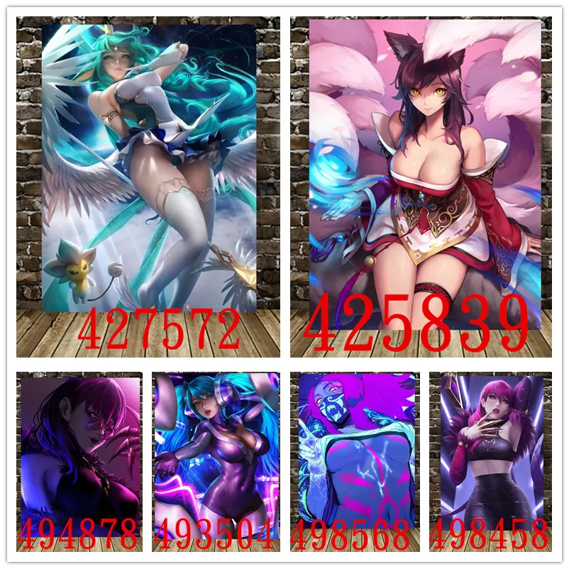 

League of Legends Game HD Poster Anime Canvas Oil Painting Wall Scroll Canvas Wall Stickers Wall Poster Home Decoration Painting