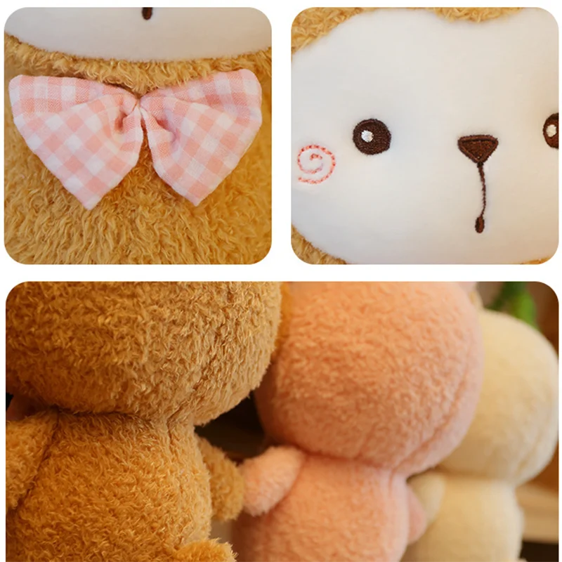 23/35cm Kawaii Fruit Cartoon Animals Banana Monkey Carrots Rabbits Cute White Lamb Sheep Plush Cuddly Toys for Baby Girl Kids |