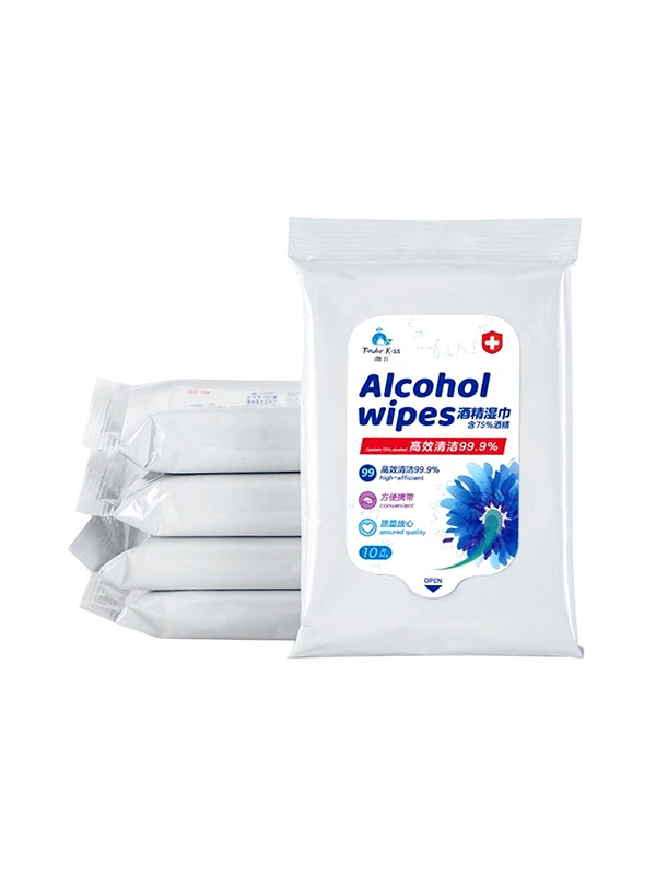 Дезинфицирующие спиртовые салфетки одноразовые для рук очищающие кожу бактерии