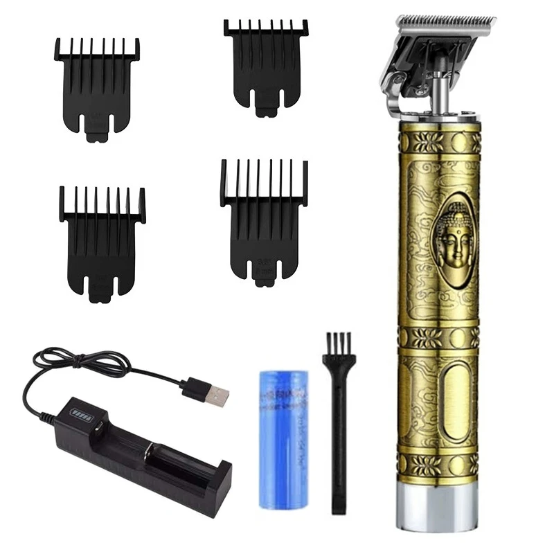 cordless barber hair trimmer man clipper rechargeable cutting machine finishing outlining necklines and beards | Бытовая техника