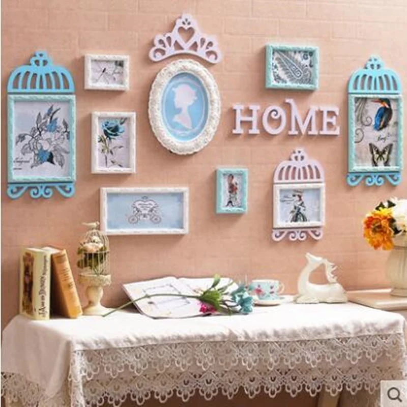 Весенний дизайн красивая настенная фоторамка с изображением велосипеда и птицы 9