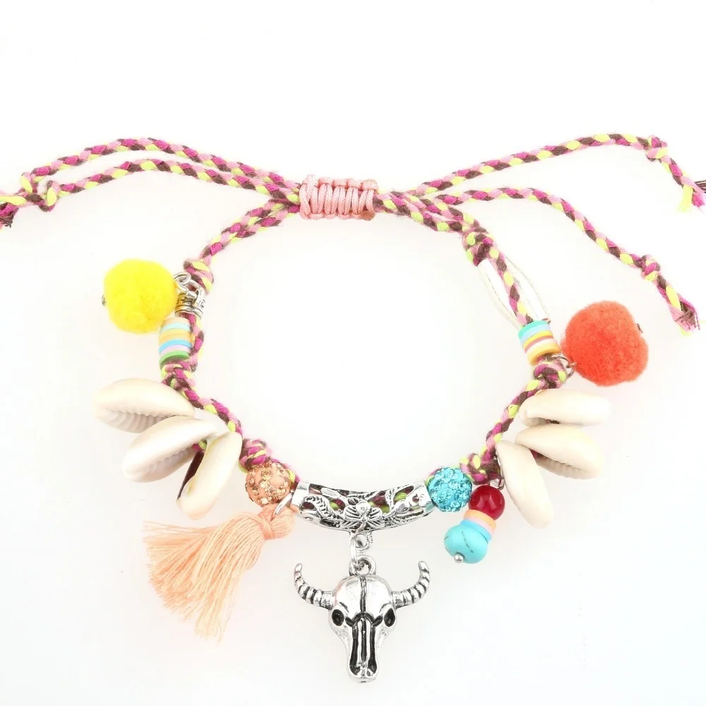 

Zouchunfu Bohemian Barefoot Beach Boho Hippie Style Ankle Bracelet Gypsy Handmade Jewelry for Party and Wedding Pulseras