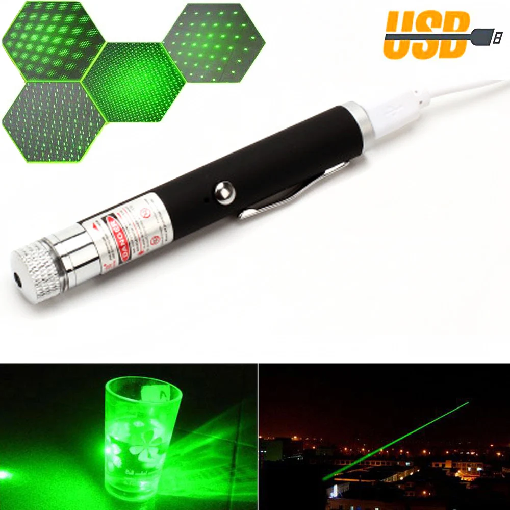 USB зарядка маленький зеленый лазер прицел лазерный указатель светильник Охота 532