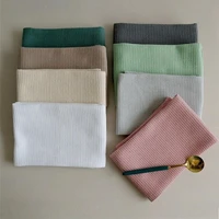 4pcs cotton table napkins cotton kitchen waffle tea towel absorbent dish cleaning towels dinner napkin kitchen towel 45x65cm