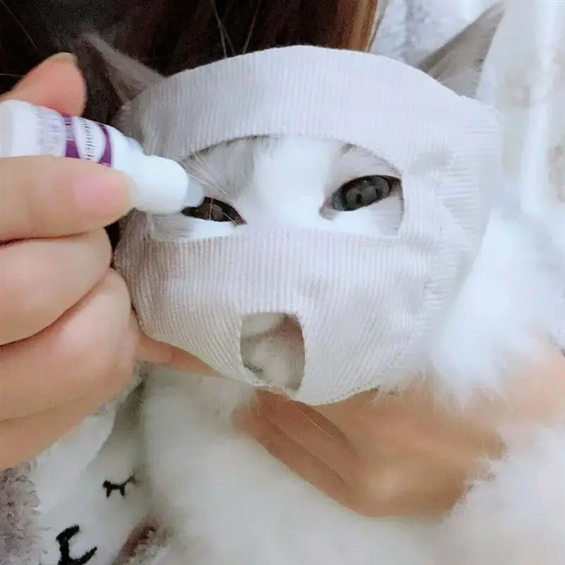 Аксессуары для помощи кошачьим глазом защита от укусов хлопковая маска дышащие