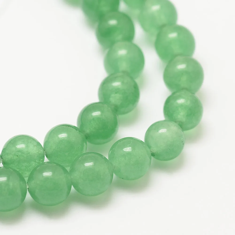 

5Strands 6/8/10/12mm Natural Rose Quartz Round Dyed Beads For Necklaces Bracelets Jewelry Making DIY Accessories , Hole: 1mm