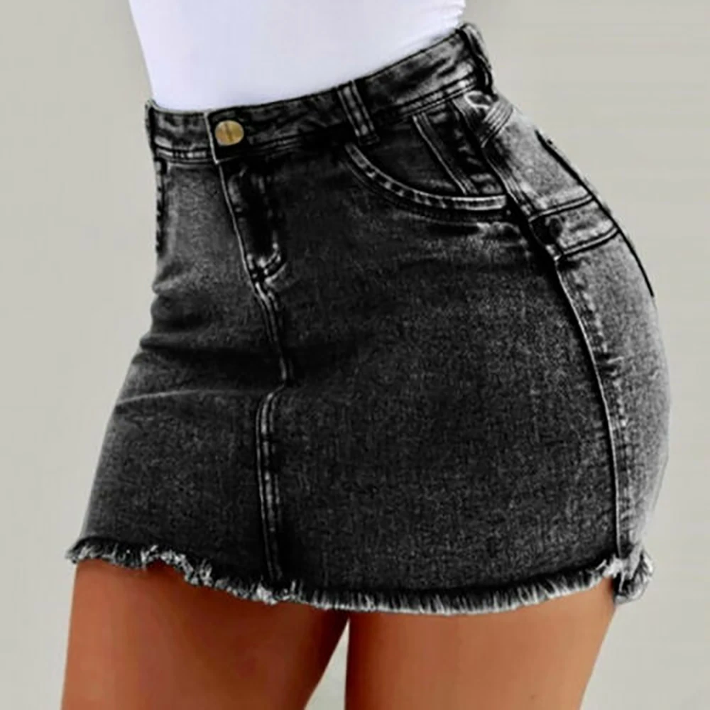 3XL NEW Women Sexy High Waist Denim Skirts Blue Bodycon Pencil Skirt Female Summer For Black Plus Size | Женская одежда