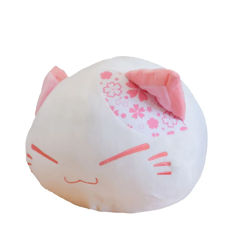 

Kawaii Dumpling Cat Kitten Cherry Blossom Plush Toy Animal Doll Pillow Sofa Baby Room Home Decoration Gift For Girls Girlfriend