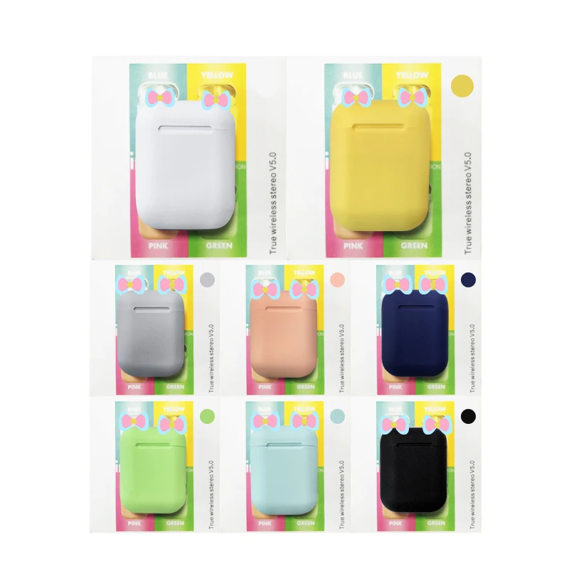 Mgoman Новое поступление Macaron Inpods12 TWS беспроводные наушники для быстрой зарядки с коробкой наушники Bluetooth 5,0 гарнитура PK i17s
