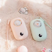digital display cute heater hand warmer pad usb rechargeable temperature control power bank double sided heating heater warm