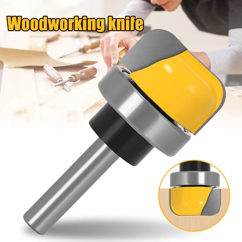 

Hot Round Corner Milling Cutter Cylindrical Wood Engraving Machine Alloy Sander for 6/8mm 1/4'' Connector BJStore