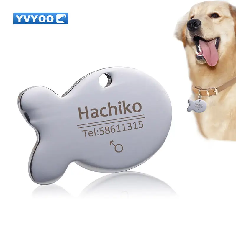 Бирка для ошейника собак и кошек с бесплатной гравировкой|ID бирки| |