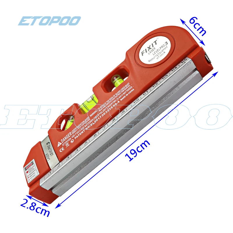 Многофункциональный инфракрасный лазерный уровень 4 в 1 Лазерная Лента с
