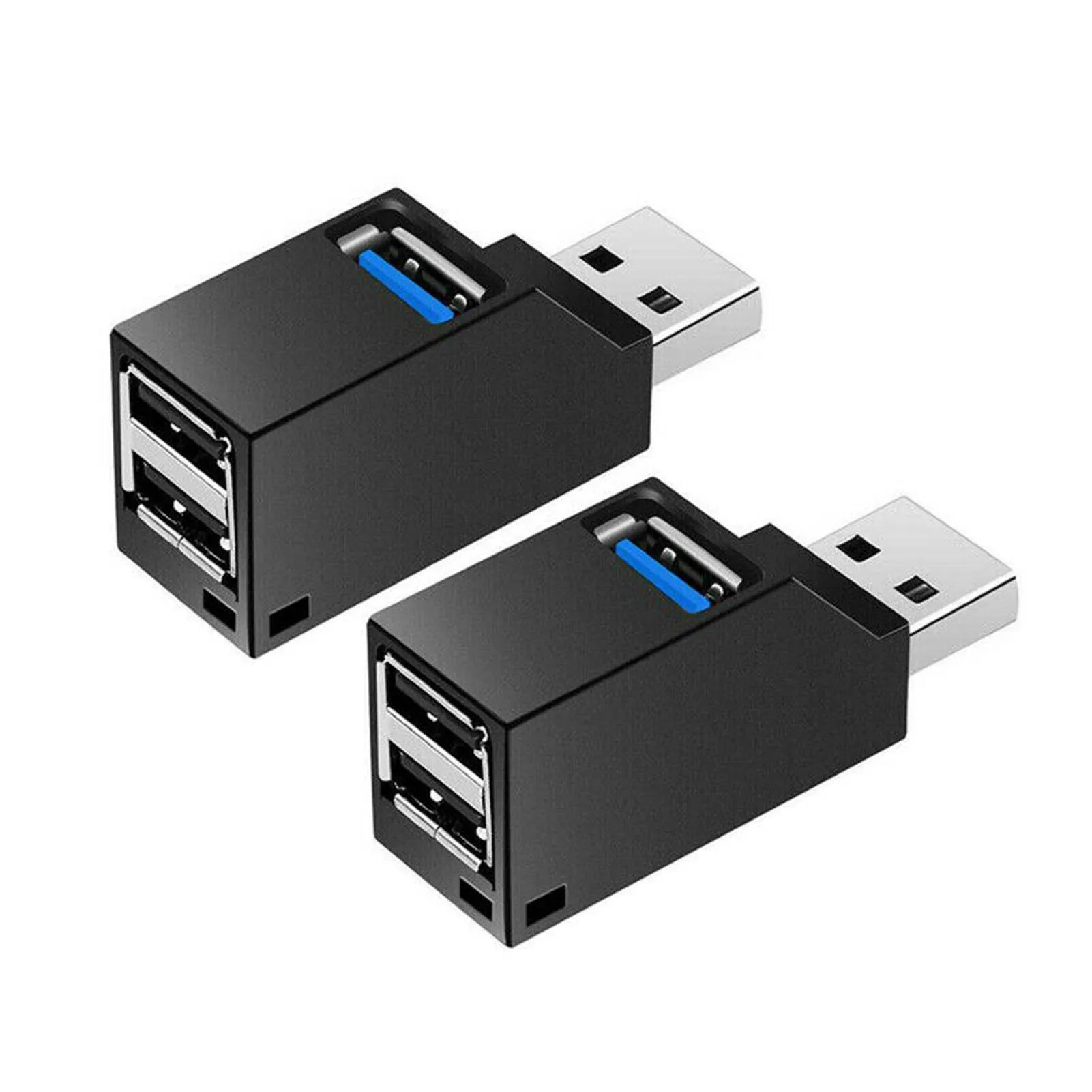 

2pcs Mini Portable 3 Ports High Speed USB 3.0 Hub Splitter Box for PC Laptop set