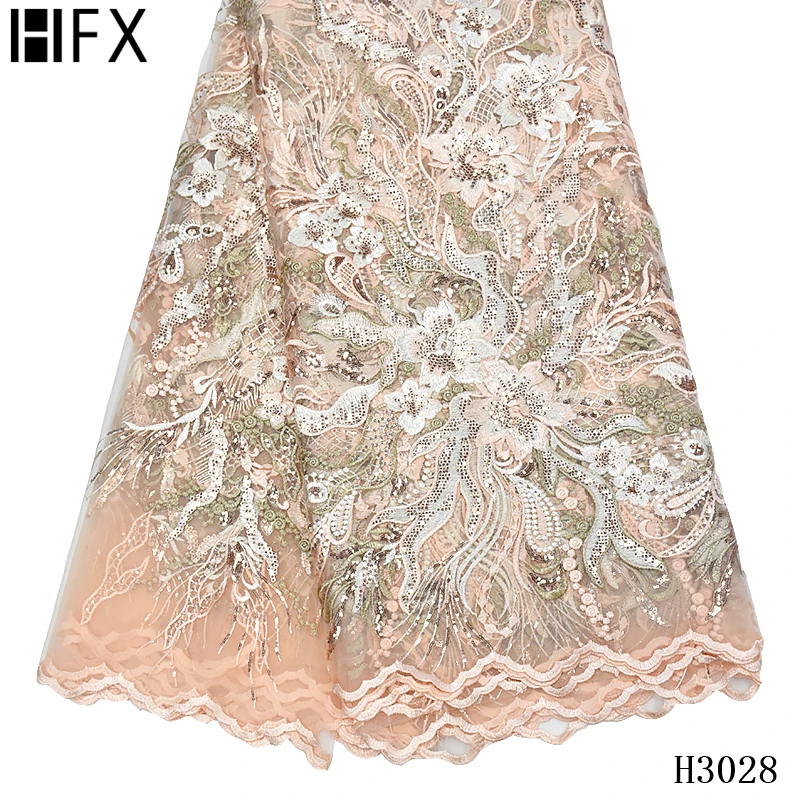 Кружевная ткань в нигерийском стиле французская кружевная с цветочным рисунком