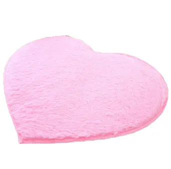 Нескользящий дверной коврик однотонный ковер в форме сердца для кухни гостиной