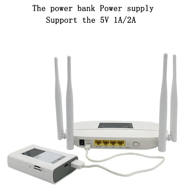 YIZLOAO 4G/Wifi Antenna Car Lte CPE Router 300Mbps Mobile Hotspot 4G Modem  Broadband Router Sim Portable Wi-Fi Router Gateway