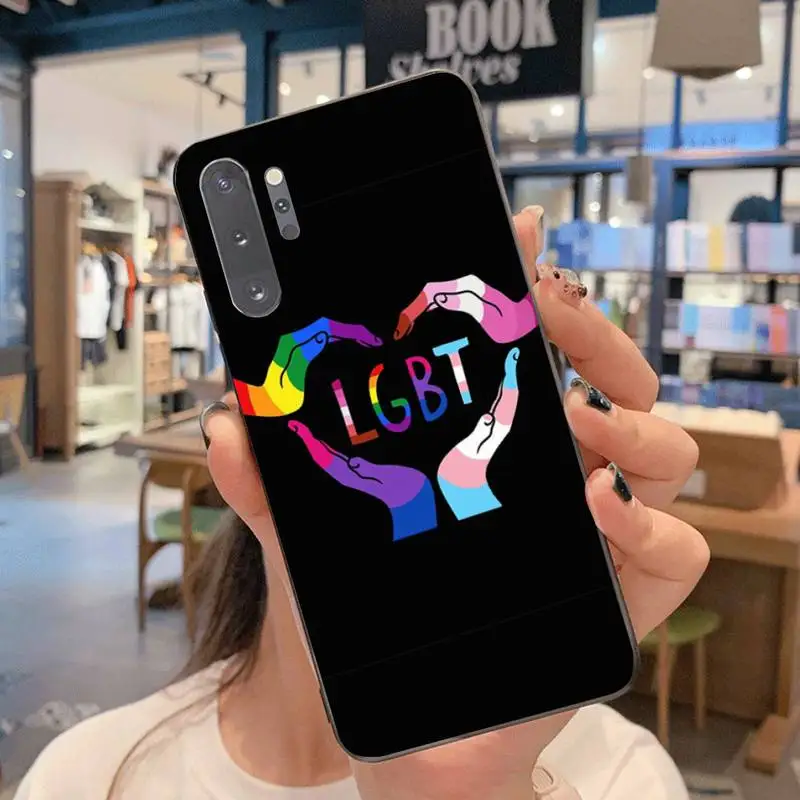 Чехол для телефона CUTEWANAN ЛГБТ лесбиянок геев бисексуал трансгендер Samsung Note 7 8 9 10 pro