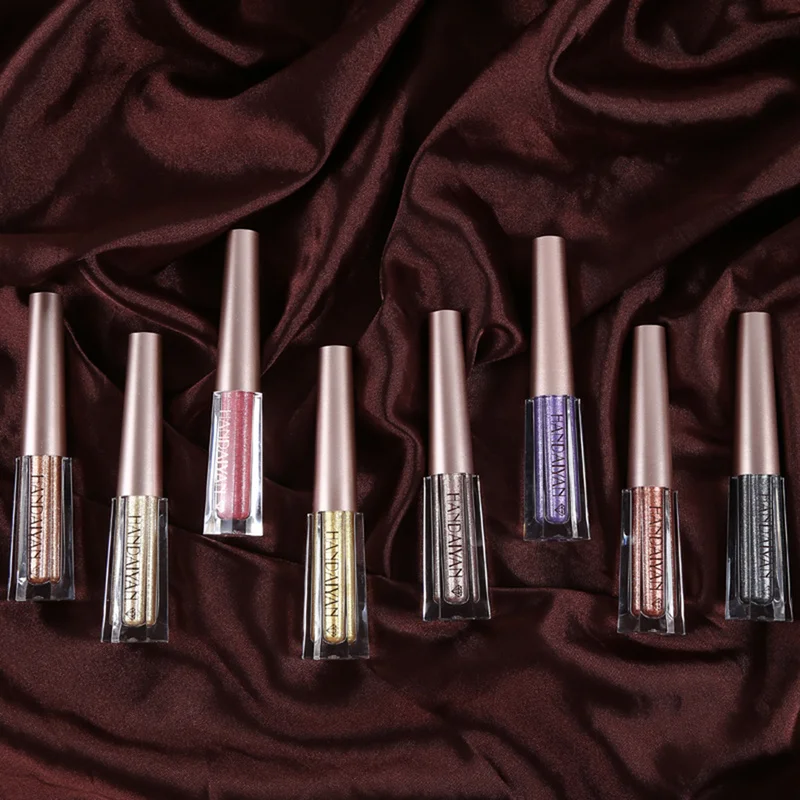 12 цветов бриллиантов блестящие жидкие тени для век Макияж Блеск прочный