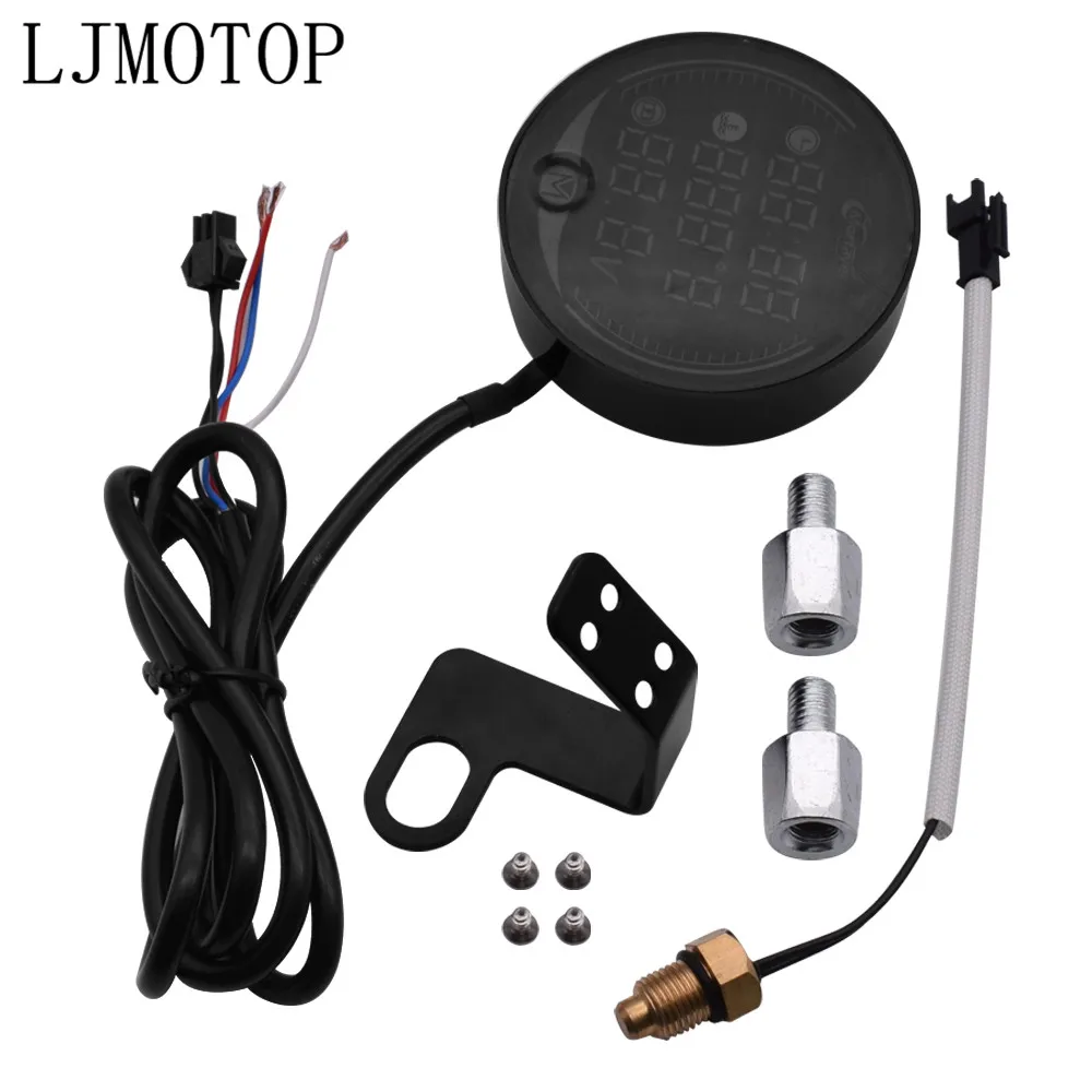 5-в-1 измеритель температуры воды и времени для мотоцикла вольтметр с USB дисплеем