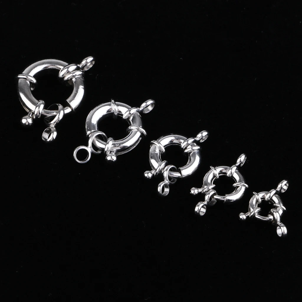 5 шт. пружинное уплотнительное кольцо с мини-петлями, Круглый карабин защелкивающийся зажим пусковое устройство подпружиненное кольцо для ключей Пряжка, уплотнительное кольцо для сумок, кошельков