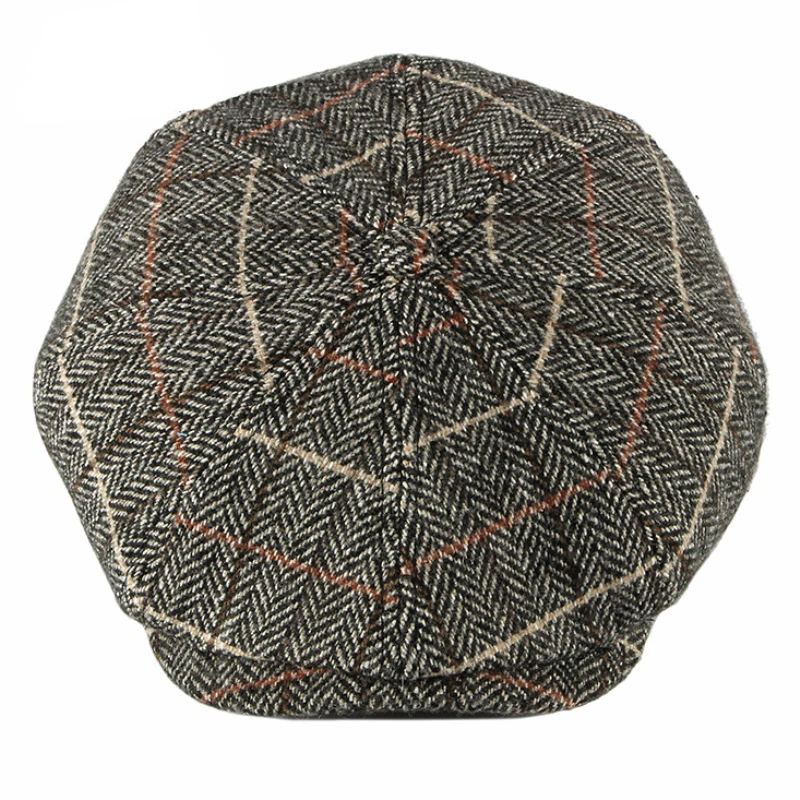 Женская ретро-шляпа клетчатые мужские береты кепка для мужчин повседневные