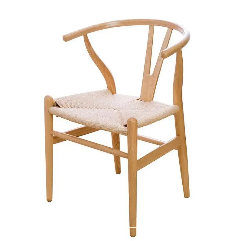 

Table chair Nordic chair wood back seat saddle coffee log chair computer chair