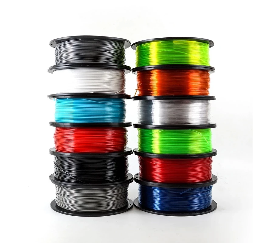 Нить PETG для 3D принтера 1 75 мм точность измерения кг 335 м 10 цветов|Материалы
