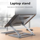 Алюминиевая Подставка для ноутбука Складная подставка для планшета держатель для ноутбука с нескользящей Силиконовой поверхностью для ноутбука MacBook ProAir