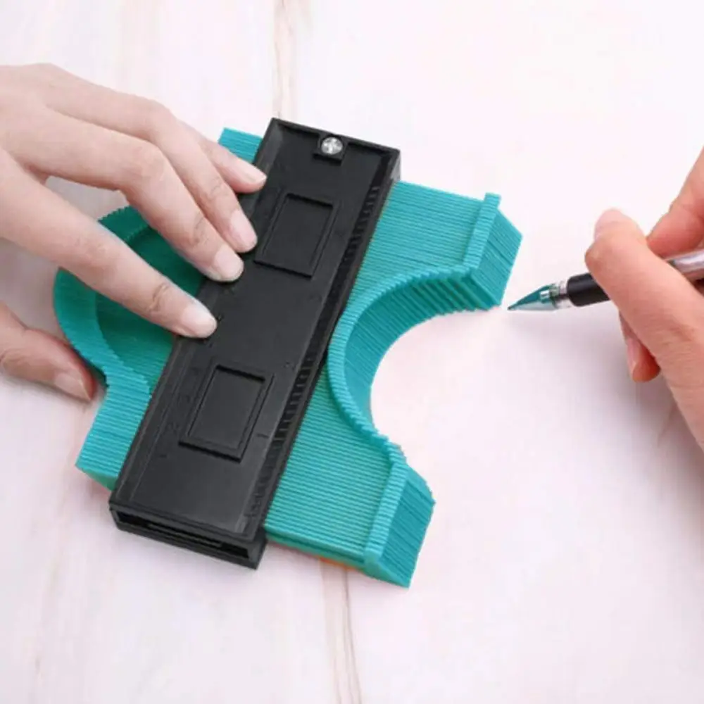 Plastic Profile Copy Gauge 5" Contour Duplicator Width Wood Marking Tool Carpenter Measurement Square ruler General Tools |
