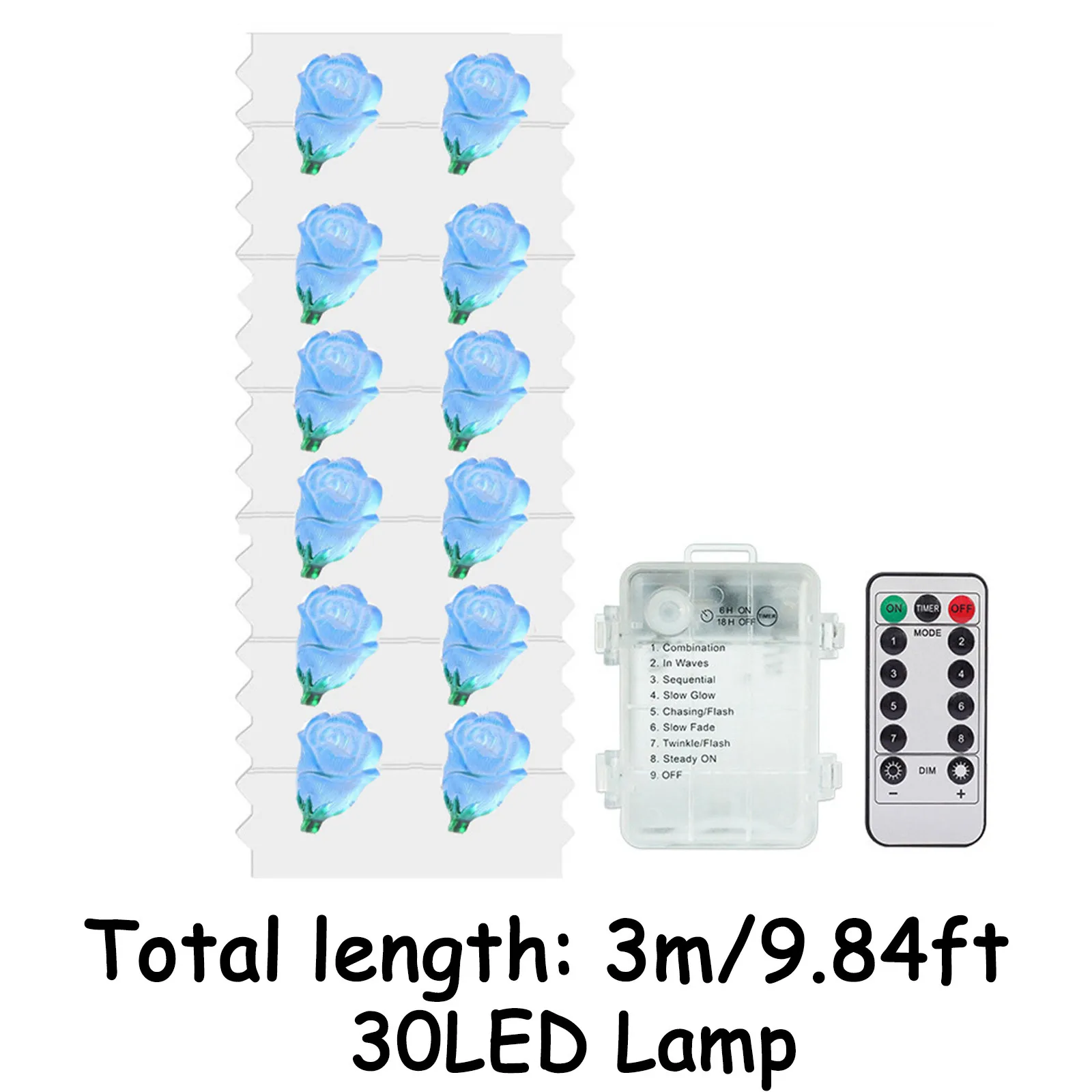 

Rose Lantern String Valentine's Day Romantic Decoration Small String Light