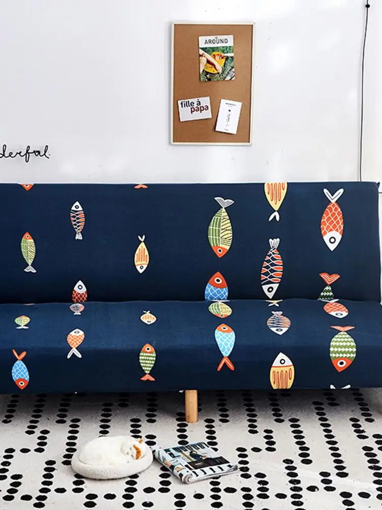 

Универсальный Эластичный чехол для дивана, полноразмерный тканевый чехол для дивана, нескользящий чехол для кровати, подходит для диванов ...