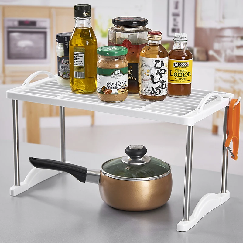 Стеллаж для кухонной посуды над раковиной пластиковый держатель Полка сушки
